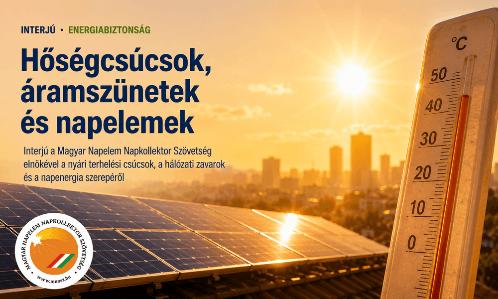 Hőségcsúcsok, áramszünetek és napelemek